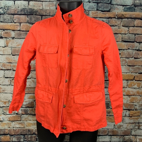 crown & ivy Jackets & Blazers - Crown & Ivy orange jacket Size XS
